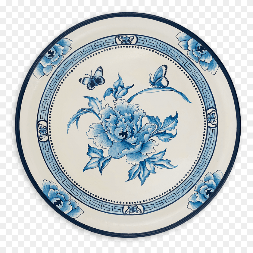840x841 Tol 507 Canton Flower Circle, Porcelain, Pottery HD PNG Download