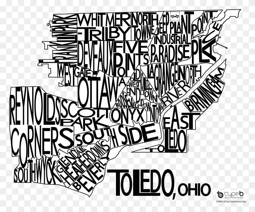 3625x2969 Toledo Neighborhood Illustration, Doodle HD PNG Download