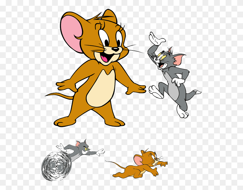 555x595 Tom And Jerry Clipart Vector Tom And Jerry Vector Free, Antelope, Wildlife, Mammal HD PNG Download