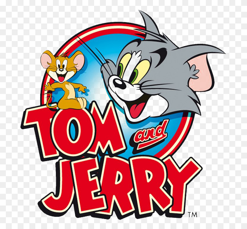 703x720 Tom And Jerry Transparent Image3 Tom Y Jerry Logo, Label, Text, Advertisement HD PNG Download