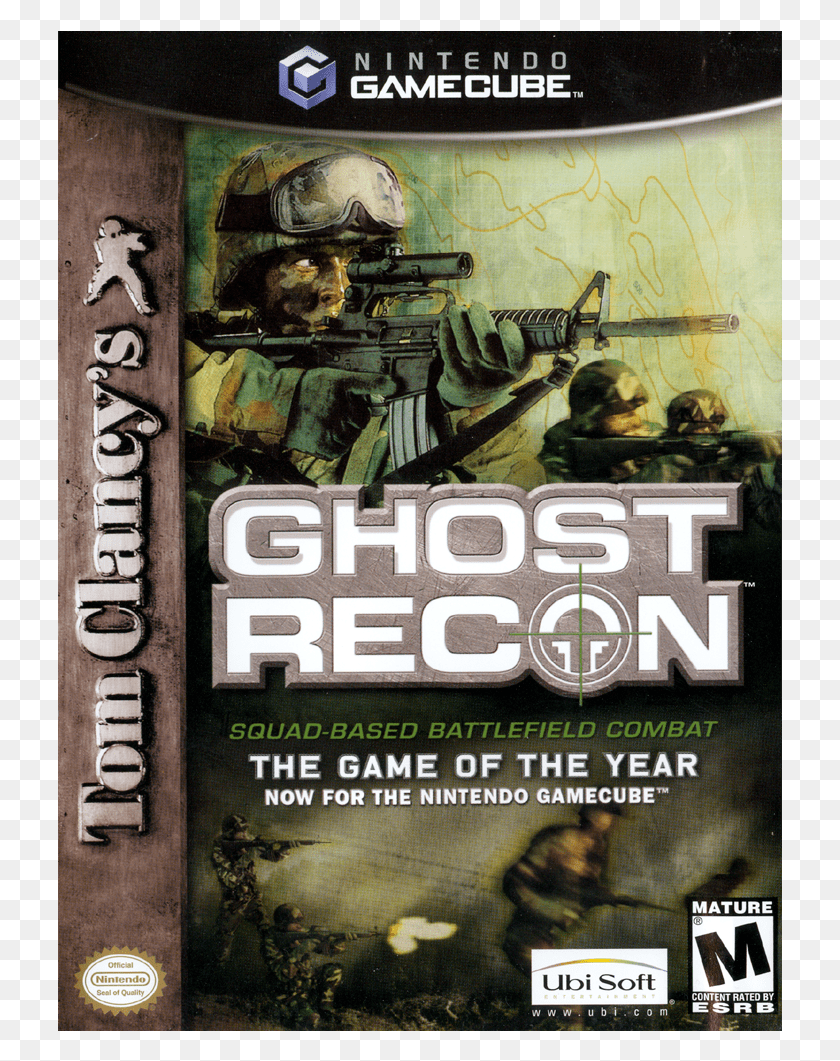 725x1001 Descargar Png Tom Clancy39S Ghost Recon Ghost Recon Ps2 Juegos, Cartel, Publicidad, Militar Hd Png