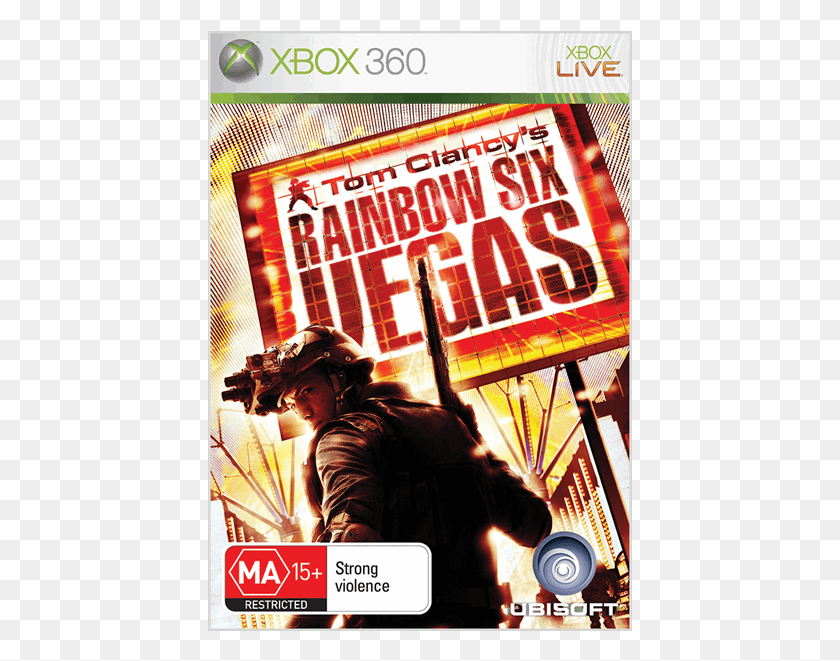 425x601 Descargar Png / Tom Clancy 39S Rainbow Six Las Vegas, Cartel, Publicidad, Persona Hd Png