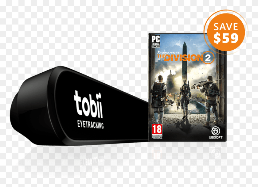 855x603 Tom Clancy39s The Division 2 Tobii Eye Tracker 4c Bundle Pc Division, Person, Human, Dvd HD PNG Download