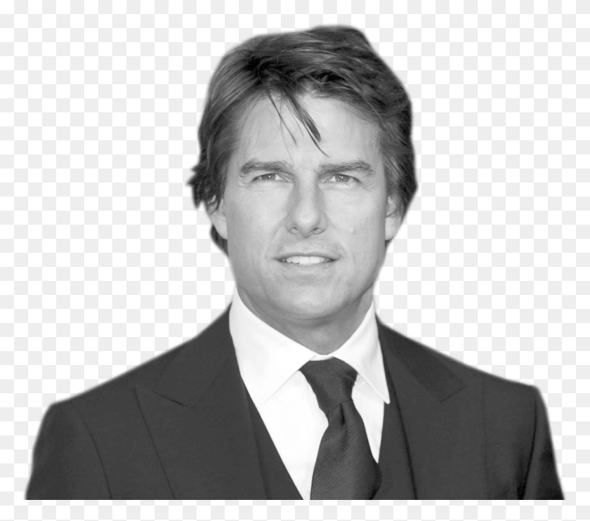 844x738 Descargar Png Tom Cruise Misión Imposible Tom Cruise Blanco Y Negro, Corbata, Accesorios, Accesorio Hd Png