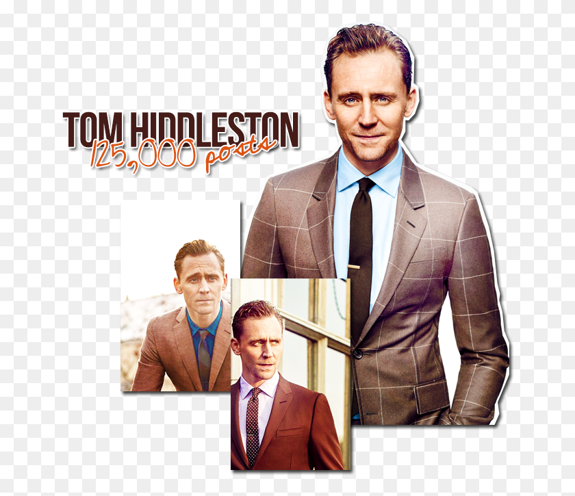 663x665 Tom Hiddleston 125000 Posts Celebration Tom Hiddleston In Suits, Tie, Accessories, Accessory HD PNG Download