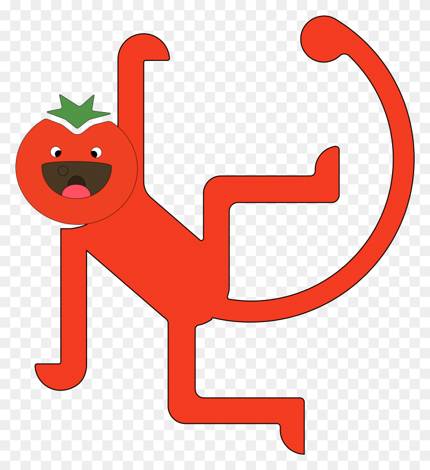 3135x3451 Tomato Monkey Cartoon, Text, Cross, Symbol HD PNG Download