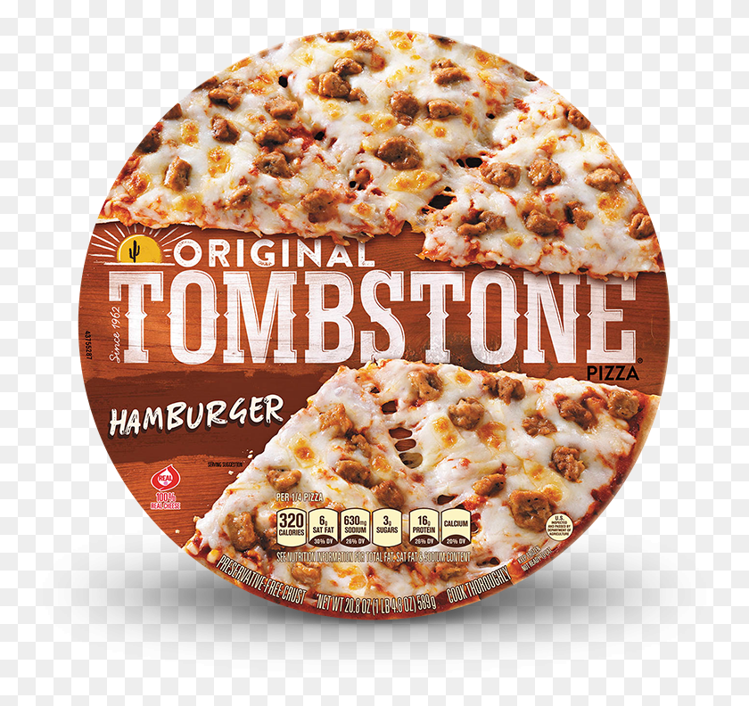 779x732 Descargar Png Tombstone Original Hamburger Pizza Tombstone Queso Pizza, Comida, Publicidad, Cartel Hd Png