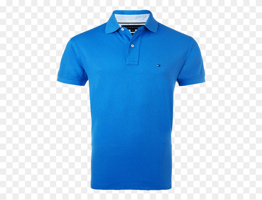 480x581 Tommy Hilfiger New Knit Polo Polo Azul Royal Blue, Ropa, Vestimenta, Camisa Hd Png