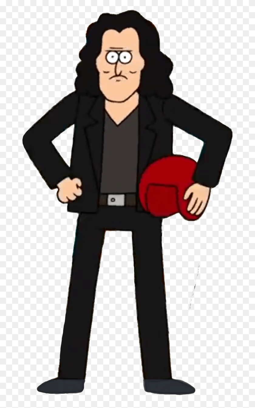 695x1283 Tommy Wiseau Regular Show Regular Show Tape Hunter, Person, Clothing, Suit HD PNG Download
