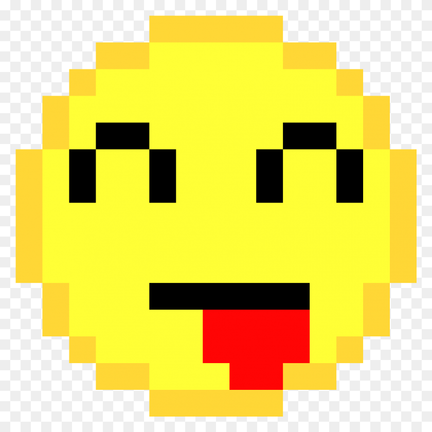 1501x1501 Tongue Angry Face Pixel Art, First Aid, Pac Man HD PNG Download