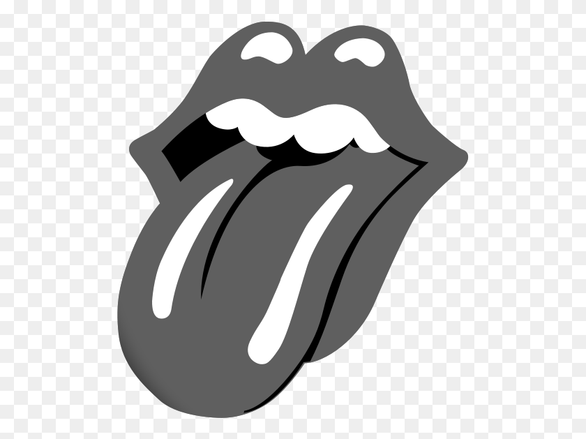 505x569 Tongue Rolling Replica Logo Rolling Stones Gif, Stencil, Mouth, Lip HD PNG Download