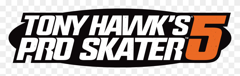 2660x708 Tony Hawk Pro Skater 5 Logo, Word, Label, Text HD PNG Download