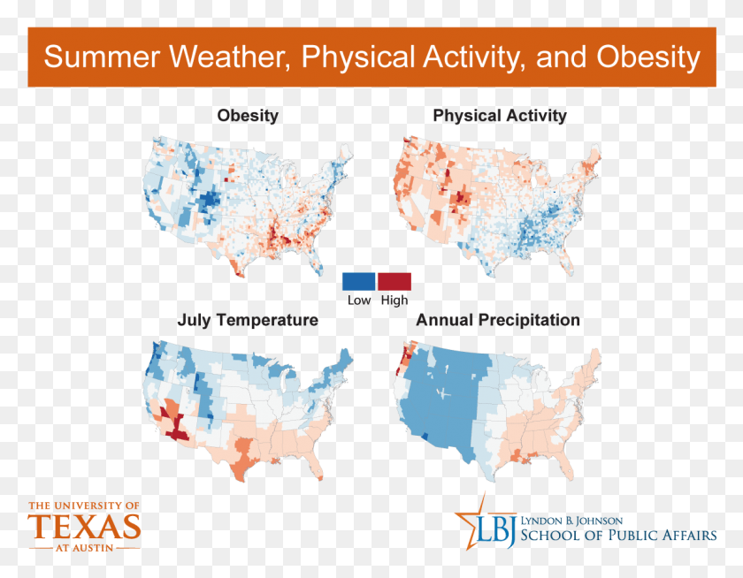 1148x875 Too Hot To Exercise New Research Links Obesity To Temperature University Of Texas At Austin, Map, Diagram, Plot HD PNG Download