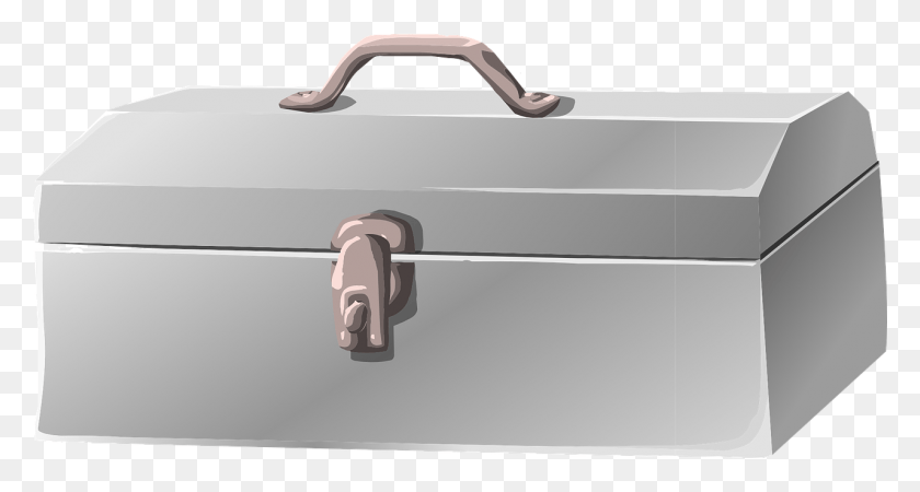 1280x640 Toolbox Box Grey Closed Gray Image Toolbox Clipart, Luggage, Suitcase, Furniture HD PNG Download