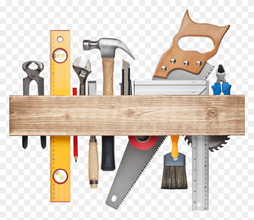 1422x1218 Toolbox Handyman Tools, Tool, Hammer, Wood HD PNG Download
