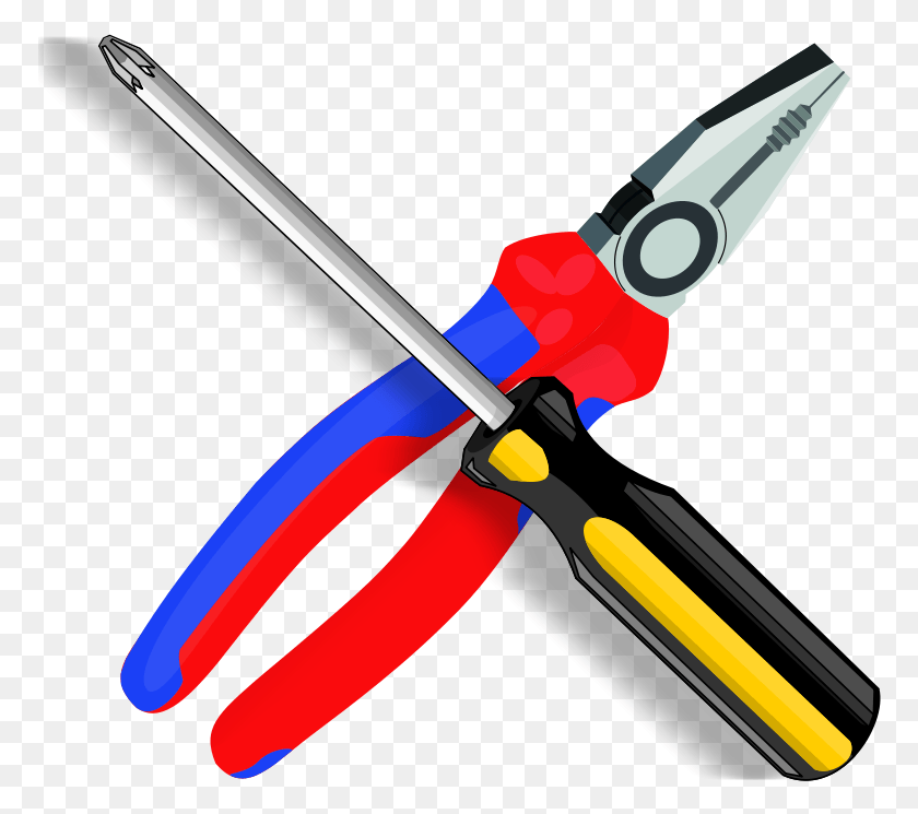 772x685 Toolbox Tool Tool Clipart Hostted 2 Image Electrical Tools Clip Art, Pliers, Weapon, Weaponry HD PNG Download