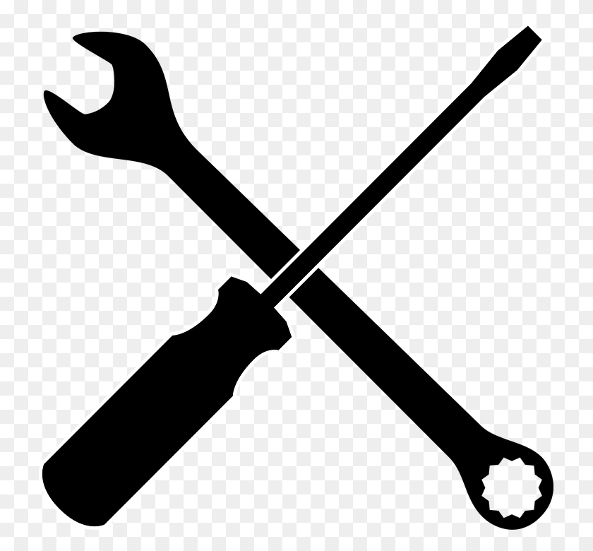 729x720 Tools Logo Screwdriver Key Box End Wrench Icon Screwdriver Black And White Clip Art, Tool HD PNG Download