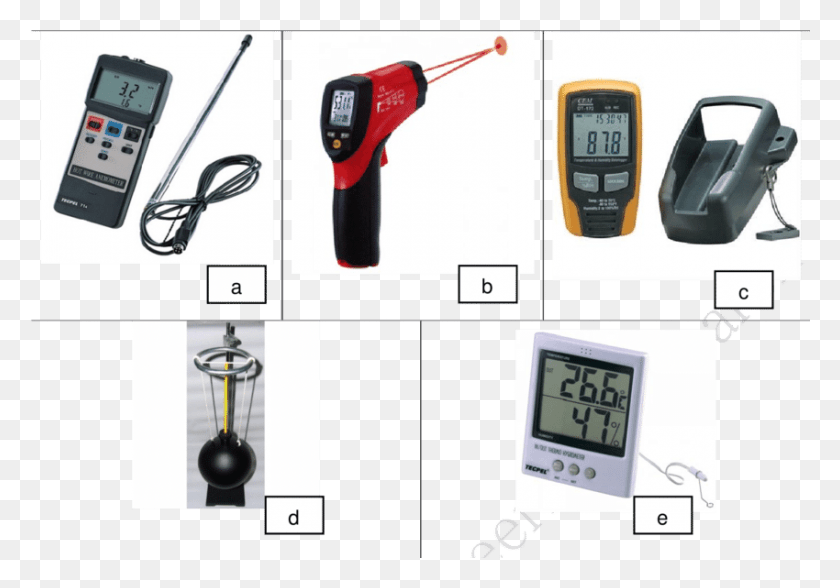 850x576 Tools Used In The Experiment For Monitoring Where Hot Wire Anemometer, Mobile Phone, Phone, Electronics HD PNG Download