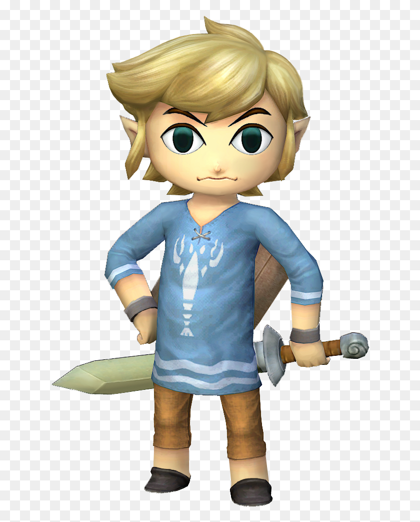 638x983 Toon Link Outset Island, Doll, Toy, Person HD PNG Download