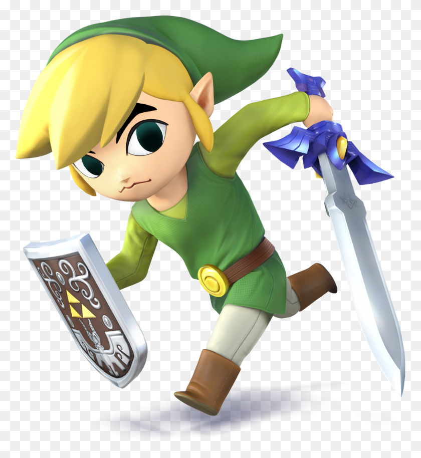 1187x1300 Toon Link Super Smash Bros Wii U, Toy, Elf, Person HD PNG Download