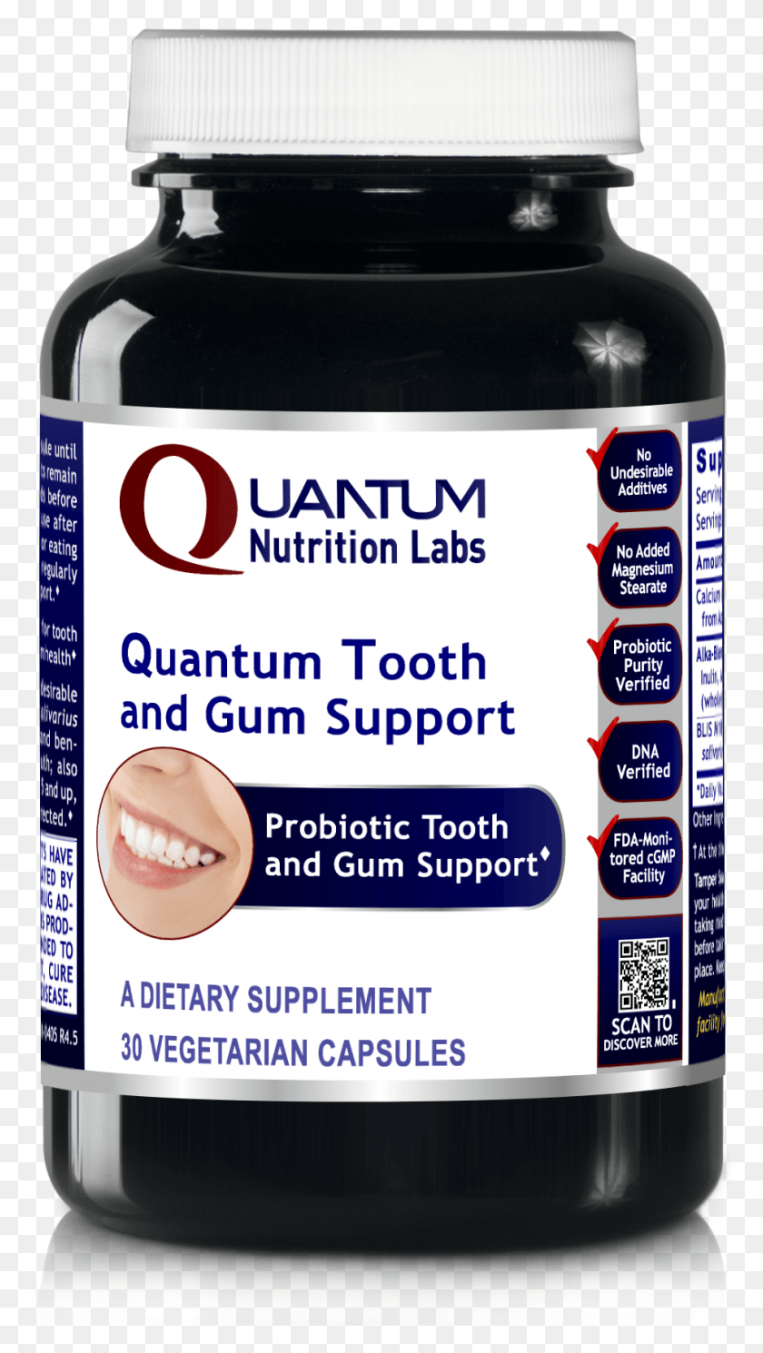 943x1730 Tooth And Gum Support Quantum 30vcaps Quantum Vitamins, Label, Text, Seasoning HD PNG Download