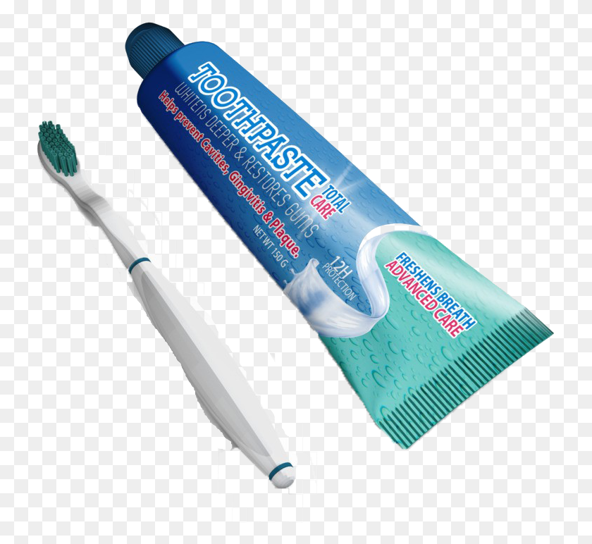 735x712 Toothbrush Image Escova E Pasta De Dente, Toothpaste, Brush, Tool HD PNG Download