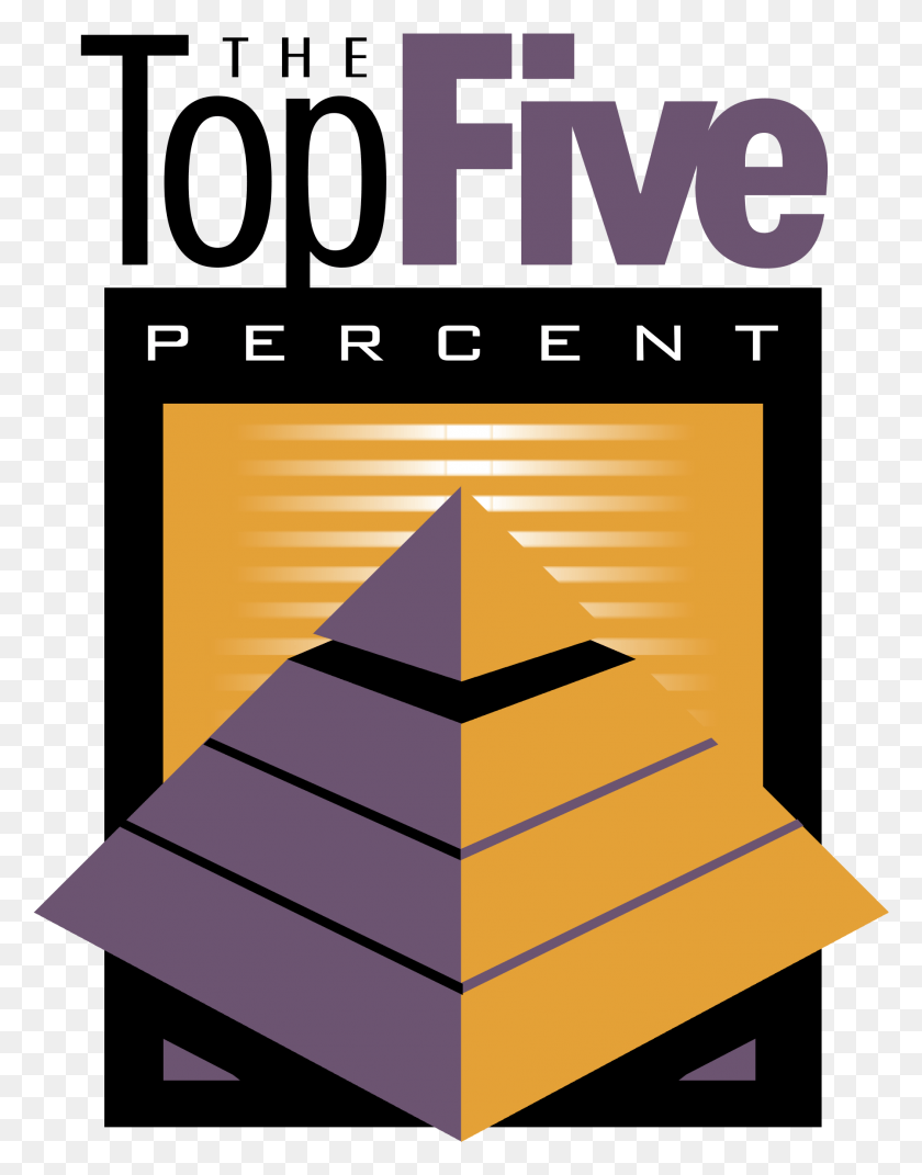 1797x2331 Top Five Percent Logo Transparent Graphic Design, Architecture, Building, Pyramid Descargar Hd Png