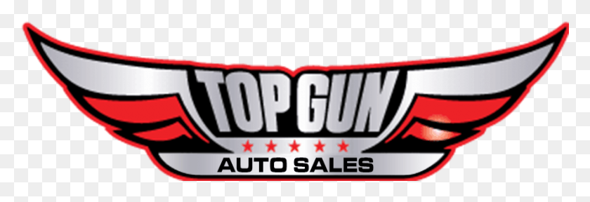 884x259 Descargar Png / Top Gun Auto Sales, Top Gun, Logotipo, Símbolo, Marca Registrada Hd Png