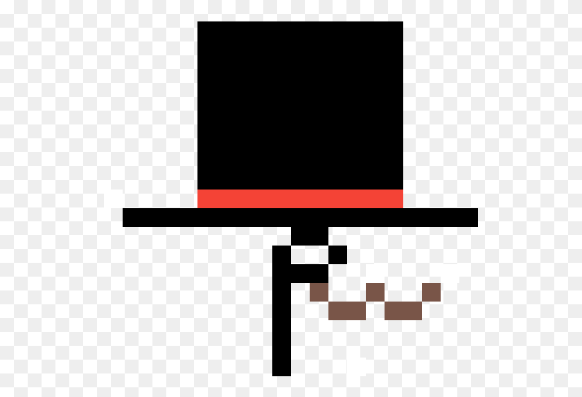 541x514 Top Hat Mustache And Monocle Sign, Text, Minecraft HD PNG Download