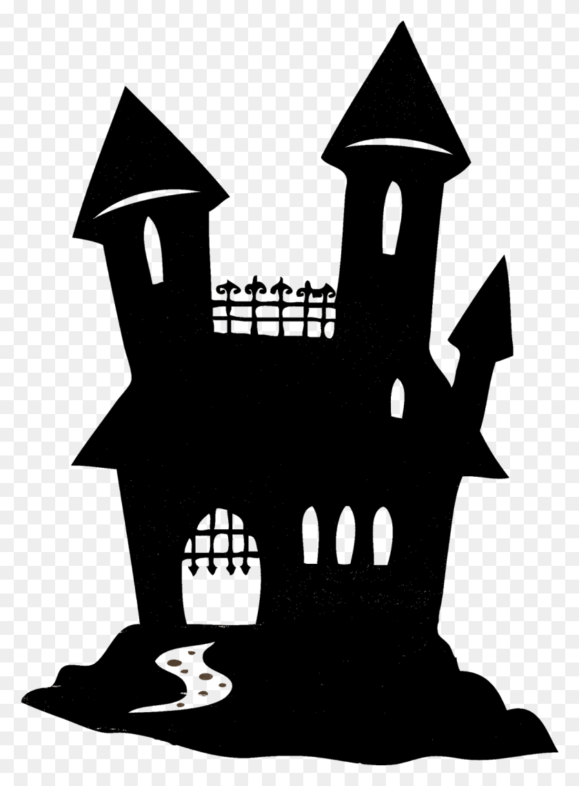 1156x1600 Top Images For Haunted House Silhouette On Picsunday Halloween Silhouette Clip Art, Leisure Activities, Musician HD PNG Download