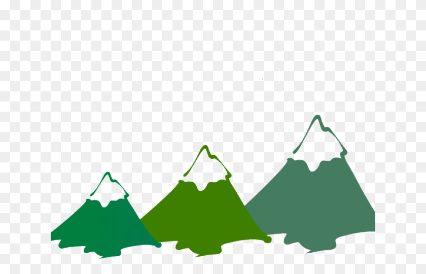 640x480 Top Mountain Clipart Black And White, Triangle, Green HD PNG Download