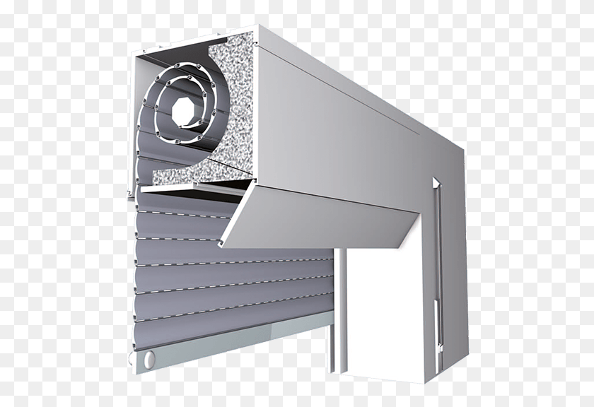 490x516 Top Mounted Roller Shutters Shelly 2.5 Switch Connection, Mailbox, Letterbox, Aluminium HD PNG Download