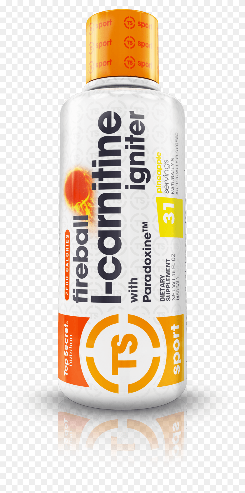 1381x2884 Top Secret Nutrition Fireball L Carnitine Igniter L Carnitine Fireball, Text, Label, Bottle HD PNG Download