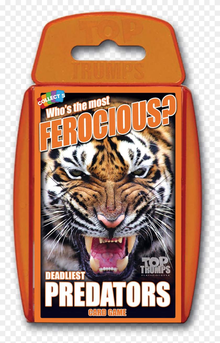 1156x1847 Top Trumps Deadliest Predators, Tiger, Wildlife, Mammal HD PNG Download