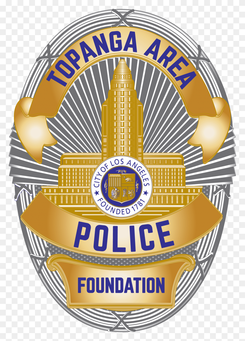 2538x3604 Topanga Area Police Foundation Badge, Logo, Symbol, Trademark HD PNG Download