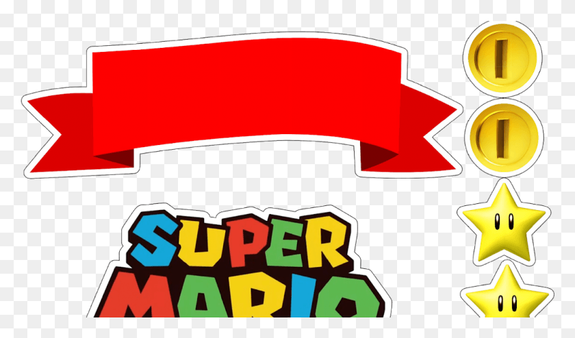 1033x575 Topo De Bolo Super Mario, Texto, Primeros Auxilios, Símbolo Hd Png