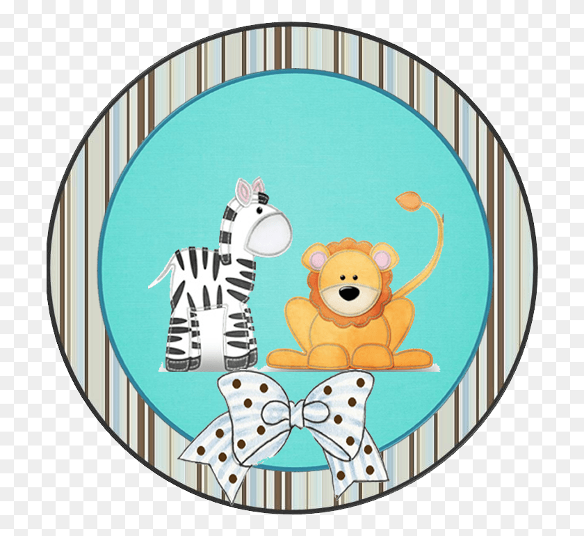 708x710 Toppers Labels Or Stickers Of Animals Ideas Para Baby Shower Safari, Label, Text, Logo HD PNG Download