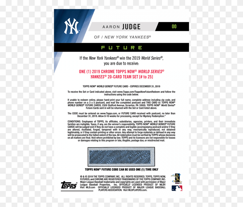 469x655 Topps Now Future Packs Which Contain Three Random New York Yankees, Advertisement, Poster, Flyer HD PNG Download