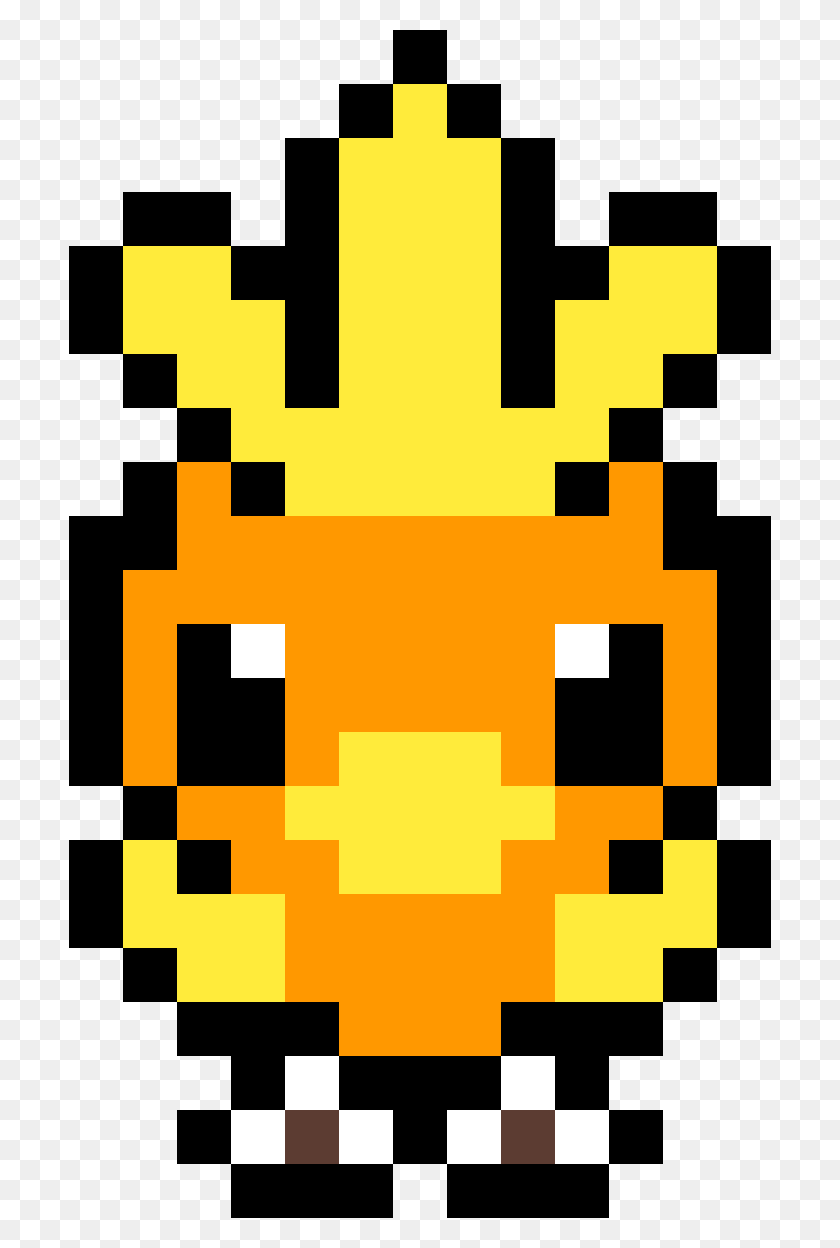 702x1188 Покемон Torchic Маленький Покемон Perler Узоры Из Бисера, Pac Man Hd Png Скачать