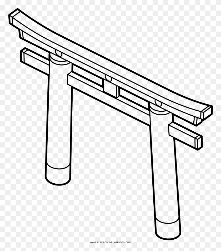 831x952 Torii Coloring, Gray, World Of Warcraft HD PNG Download