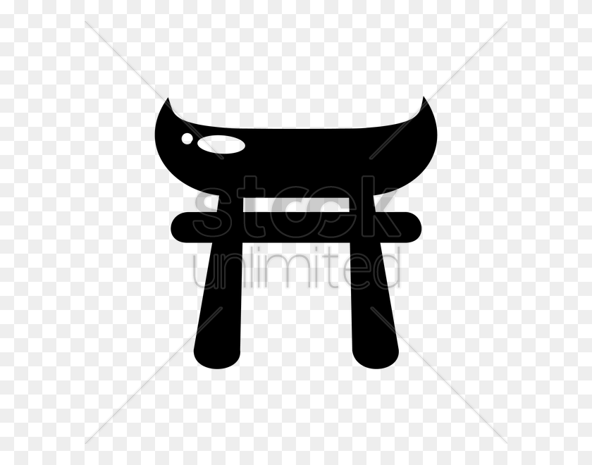 600x600 Torii Gate V Black And White Clipart, Sport, Sports, Leisure Activities HD PNG Download