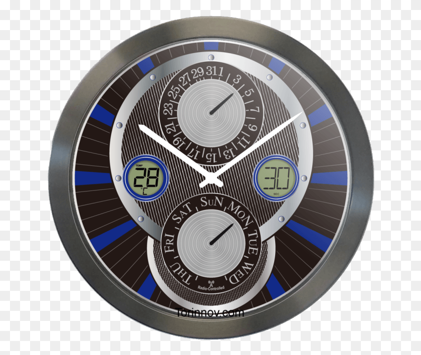 654x648 Descargar Png Torinnov Automático Analógico Y Digital Perpetuo Calendario Círculo, Torre Del Reloj, Arquitectura Hd Png