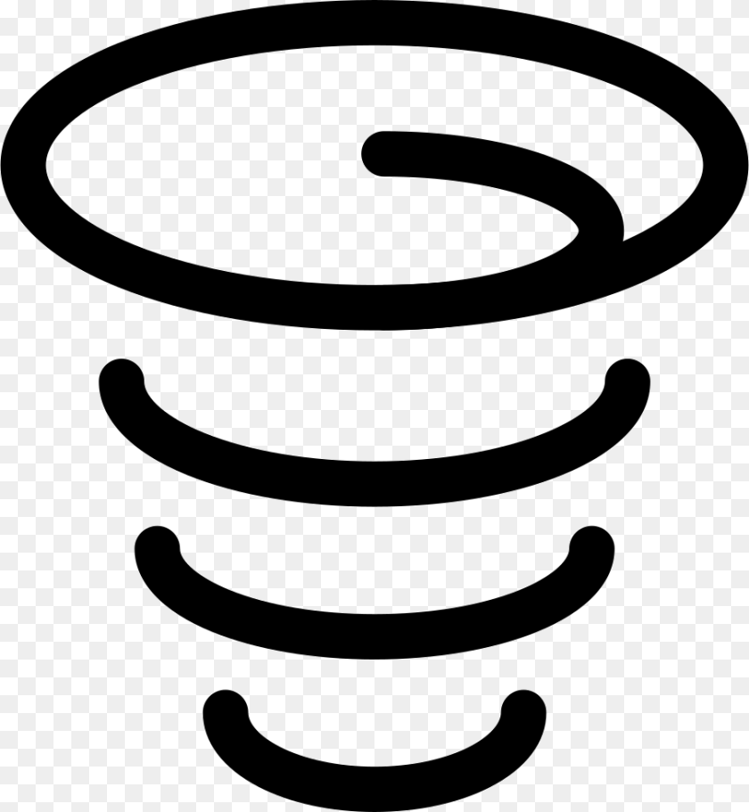 Tornado Icon Download, Spiral, Coil Sticker PNG