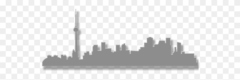 550x222 Toronto Skyline Silhouette Silhouette Of Toronto Skyline, Text, Vehicle, Transportation HD PNG Download