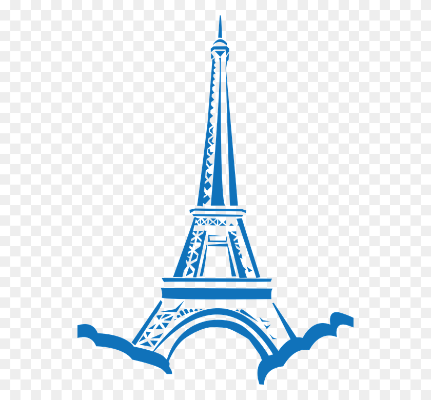 538x720 Torre Eiffel Azul Eiffel Tower Drawing Blue, Tower, Architecture, Building HD PNG Download