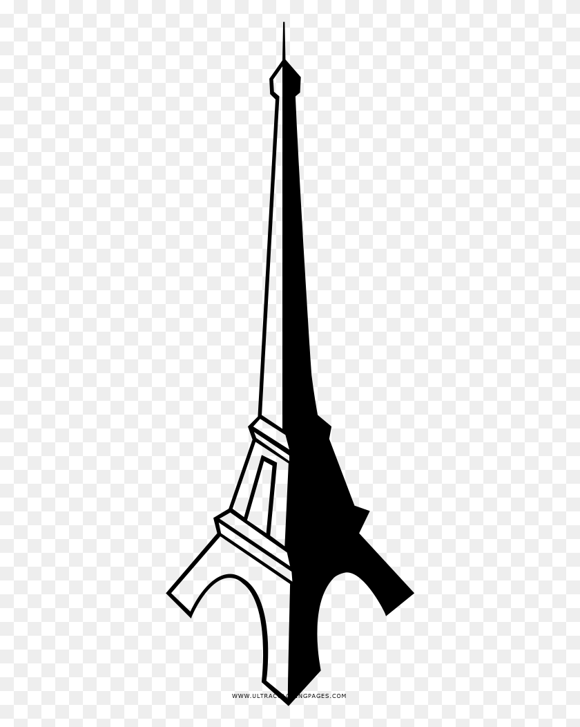 362x992 Torre Eiffel Desenho Para Colorir Coloring City Illustration, Gray, World Of Warcraft HD PNG Download