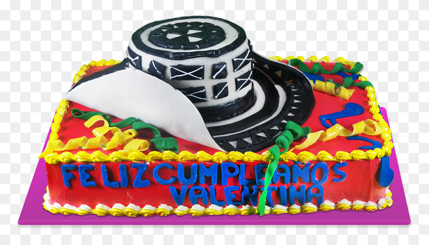800x431 Torta Sombrero Vueltiao, Clothing, Apparel, Birthday Cake HD PNG Download