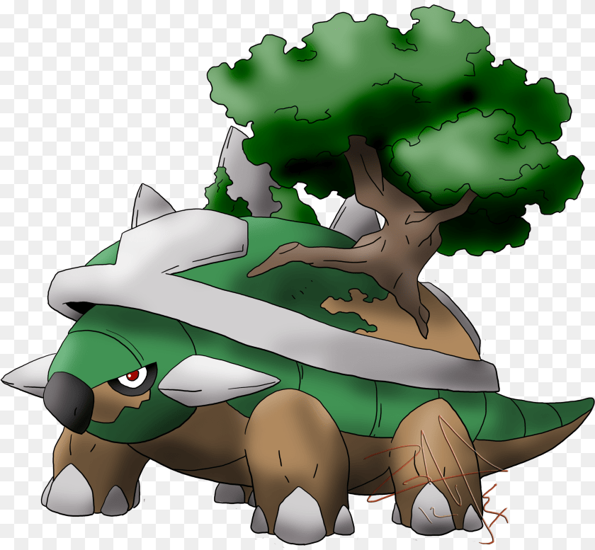 Torterra Pokemon, Green, Plant, Vegetation, Baby Clipart PNG
