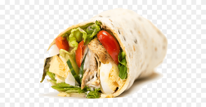 535x378 Tortilla Clipart Chicken Wraps Wrap Roti, Sandwich Wrap, Food, Burrito HD PNG Download
