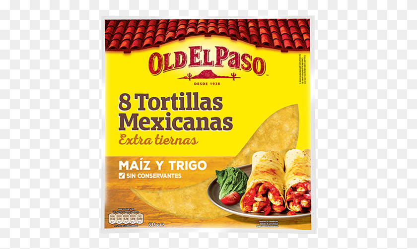 437x442 Tortillas Mexicanas Con Maz Tortillas Wraps Old El Paso, Burrito, Food, Sandwich Wrap Hd Png